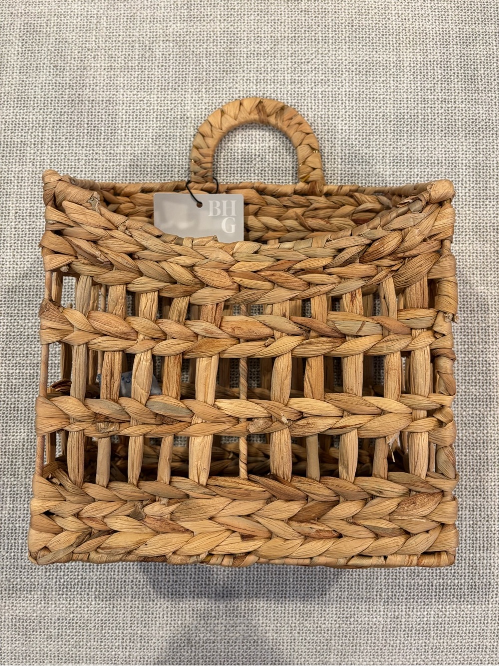 Better Homes & Garden Woven Straw Tote Bag in Natural Tan